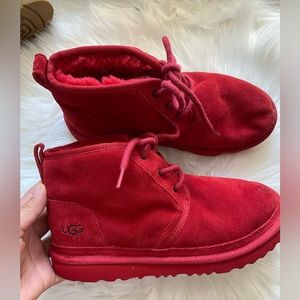 UGG neumel red boots size 6 women’s